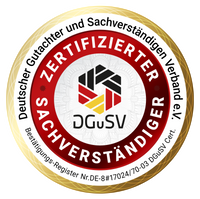 zertifiziert im Deutschen Gutachter- und Sachverständigenverband