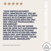 Sehr empfehlenswert. degel-immobilien hat uns beim Verkauf unseres älteren Hauses in Kitzingen sehr geholfen ...