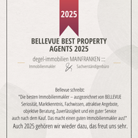 BELLEVUE BEST PROPERTY AGENTS 2025 - degel-immobilien MAINFRANKEN wurde erneut ausgezeichnet